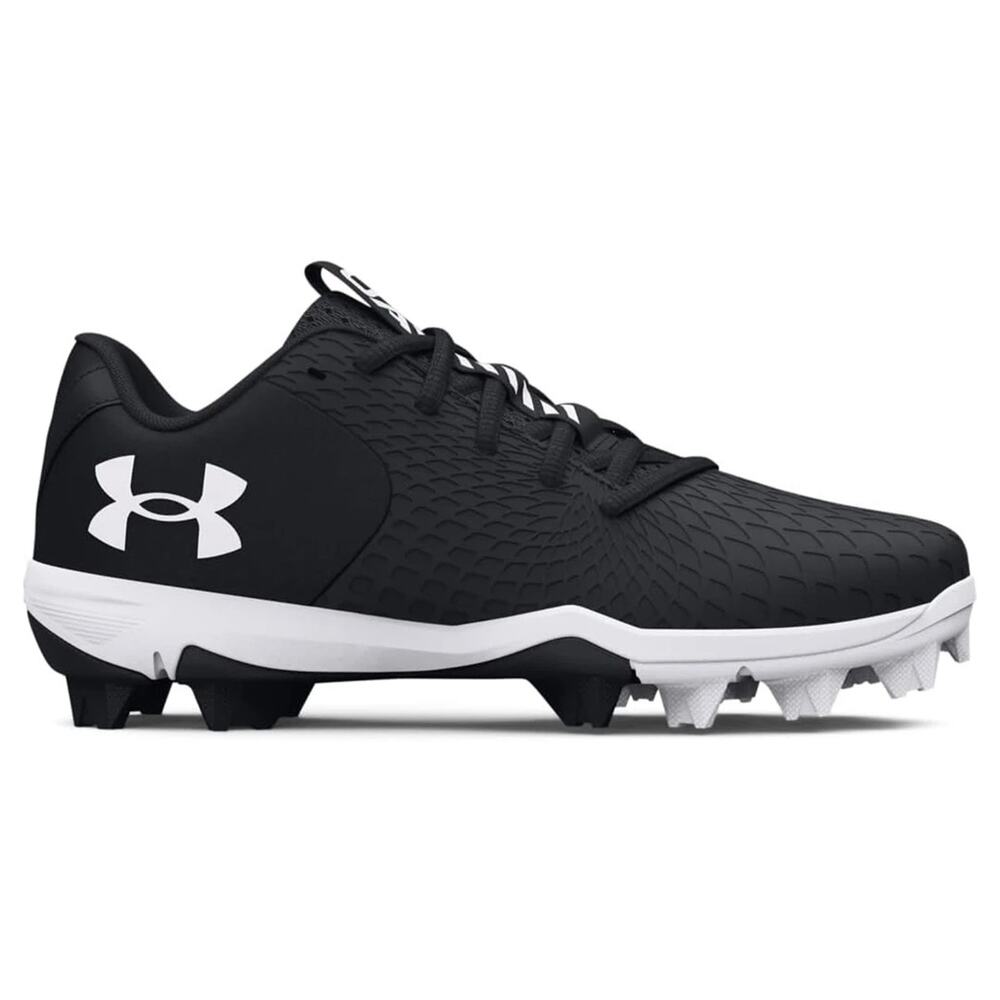 Under Armour Kids Black and White Baseball Cleats